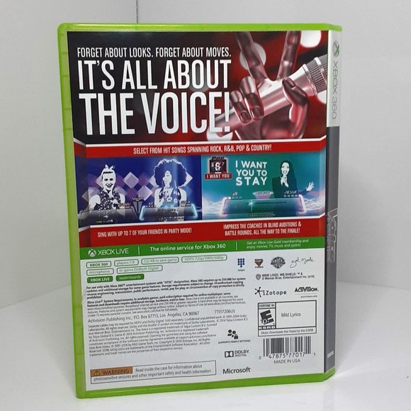 XBOX 360 The Voice: I Want You Game & 2 Microphones - Complete, Like New - Picture 3 of 4